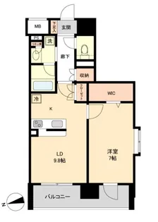 レジディア榴岡 ウエスト棟【6階】の間取り