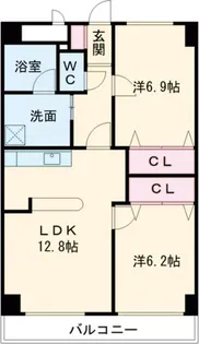 スカイヴィレッジ大宮【3階】の間取り