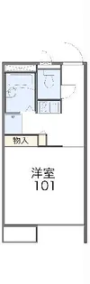 レオパレストレゾール【2階】の間取り