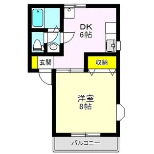 ペアコートII【2階】の間取り
