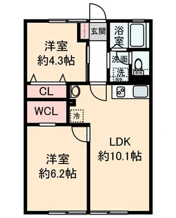 シティハイム タカハシ【1階】の間取り