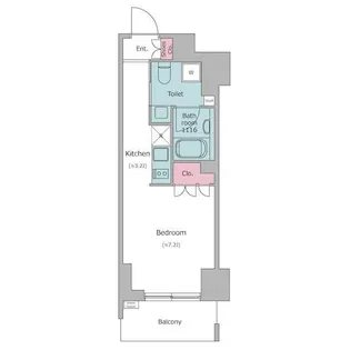 レジディア渋谷【8階】の間取り