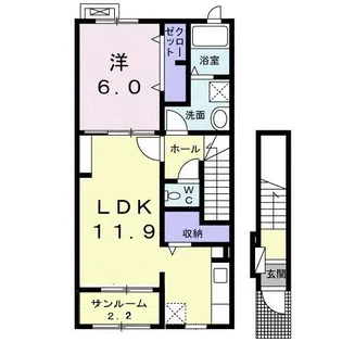 アウローラNS-D【2階】の間取り