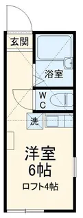 ユナイト文庫ミラフローレス【1階】の間取り