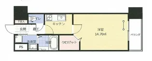 アークデュオ福島万世町【6階】の間取り