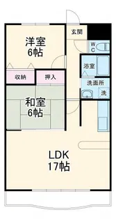 マンションきらら【1階】の間取り