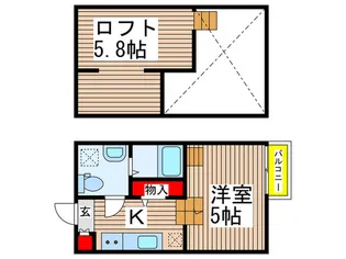 クラリエール作草部【1階】の間取り
