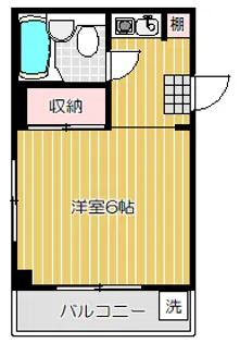 サンハイツ洗足【2階】の間取り