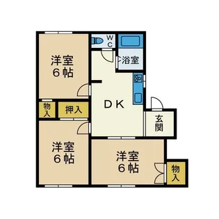 シャトレエクレール【2階】の間取り