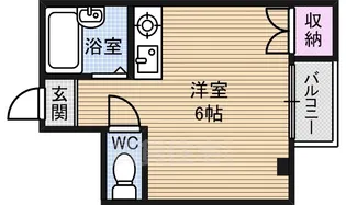 淡路ロイヤルマンション【2階】の間取り