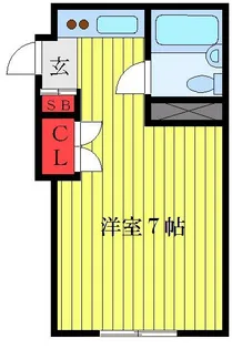 ドミールいなば【2階】の間取り