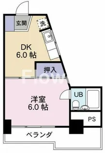 パレス富士【5階】の間取り