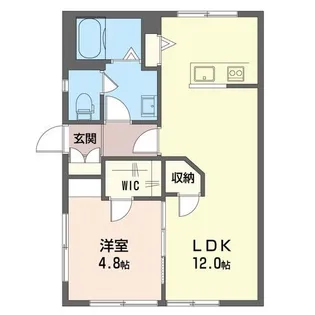 メゾン逆井D【1階】の間取り