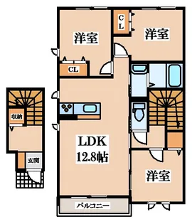 ソレイユ友井の間取り