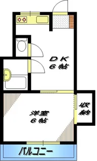 オークスオモカワ【2階】の間取り