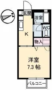 アネックスRei【2階】の間取り