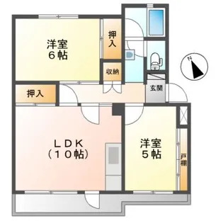 青木マンション【2階】の間取り