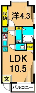 スプレンドーレ武蔵小山【1階】の間取り