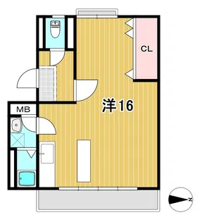 海野ビル【4階】の間取り