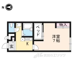 レオパレスパンプキンハウス【2階】の間取り