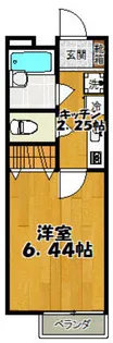 フラット西国分寺【2階】の間取り