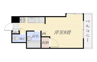 上杉第8マンション中央【6階】の間取り