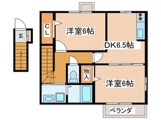 シュ-ル・コテデュパルク【2階】の間取り