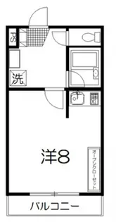 クニヒロマンションC【2階】の間取り