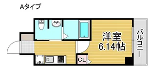 グランパシフィック聖天坂【6階】の間取り