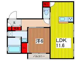 テルメゾン【2階】の間取り
