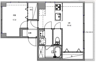桜川三浦マンション【2階】の間取り