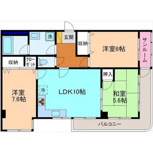 エミネンスコート八日市【3階】の間取り