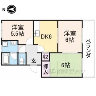 フォレストリバー【2階】の間取り
