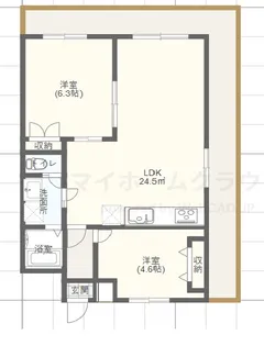 プラザ和光【9階】の間取り
