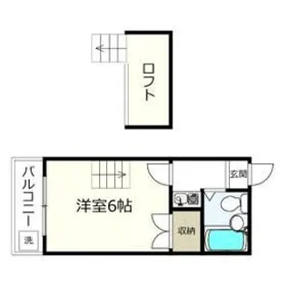 リエート的場【1階】の間取り