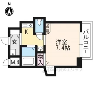 KDXレジデンス西院【8階】の間取り