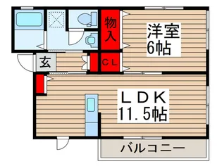 フォ-ルA棟.【1階】の間取り