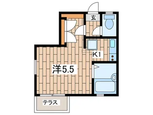 ダイユ-11番館【1階】の間取り