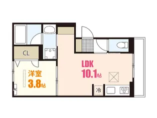 ガーデンアークC【3階】の間取り