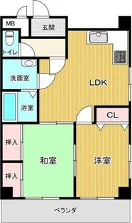 ユタカハイツ【3階】の間取り