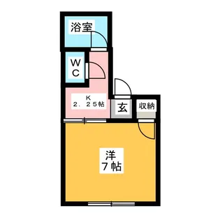 グリーンガーデンハイツ【4階】の間取り