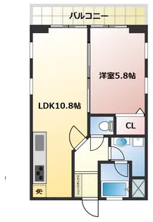 ヴィラソイル【1階】の間取り