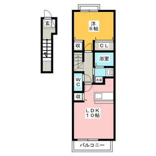 トゥインクル【2階】の間取り