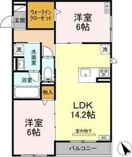 ワイズヴィラ岐南EAST【3階】の間取り