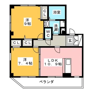 WISTERIA+(ウィステリアプラス)【3階】の間取り