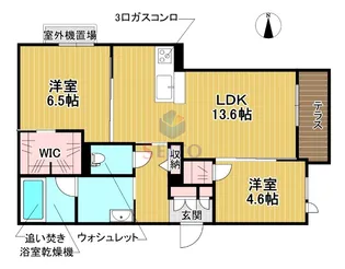 シャーメゾンフラット ヒル【3階】の間取り
