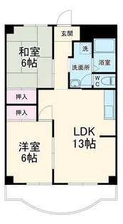 オリエンタルハイツ【4階】の間取り