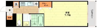 ミッドコートウメキタ【6階】の間取り