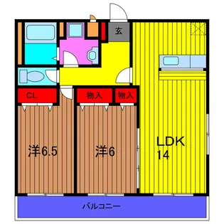 モア ヴェレーナ【3階】の間取り