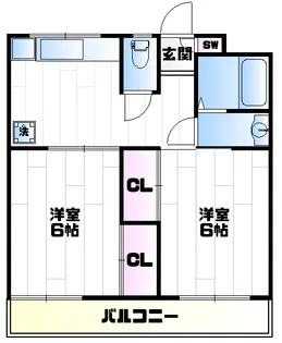 シティリベラル【3階】の間取り